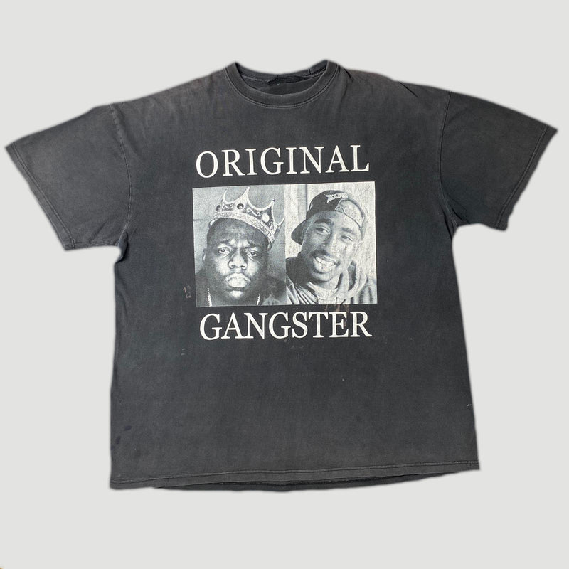 Original t-shirt in tribute to Notorious Big and Tupac hip-hop artists